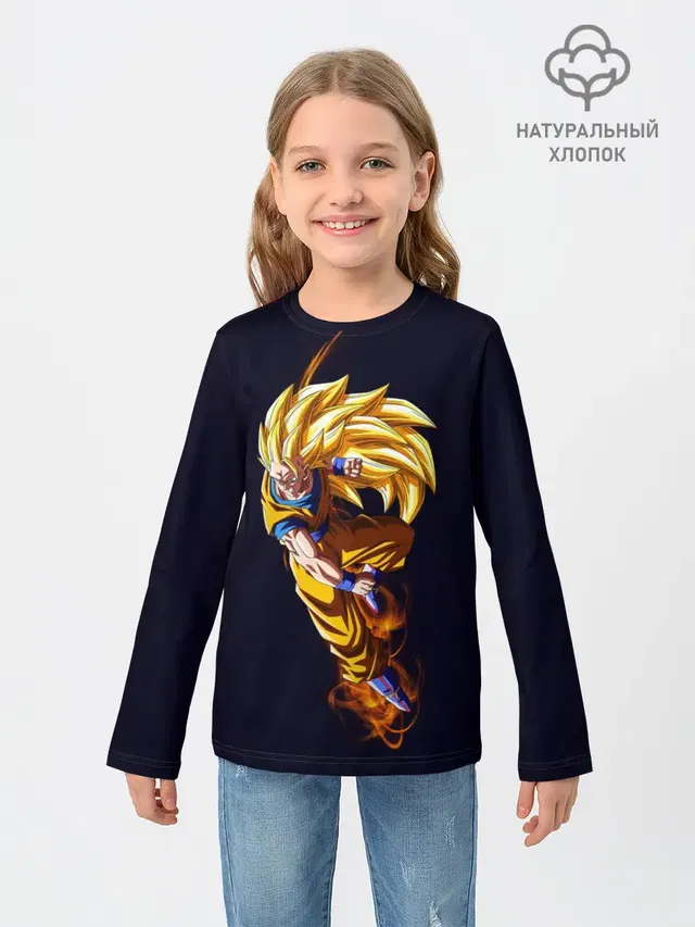 Детский лонгслив с принтом «Dragon ball — Шар Дракона»