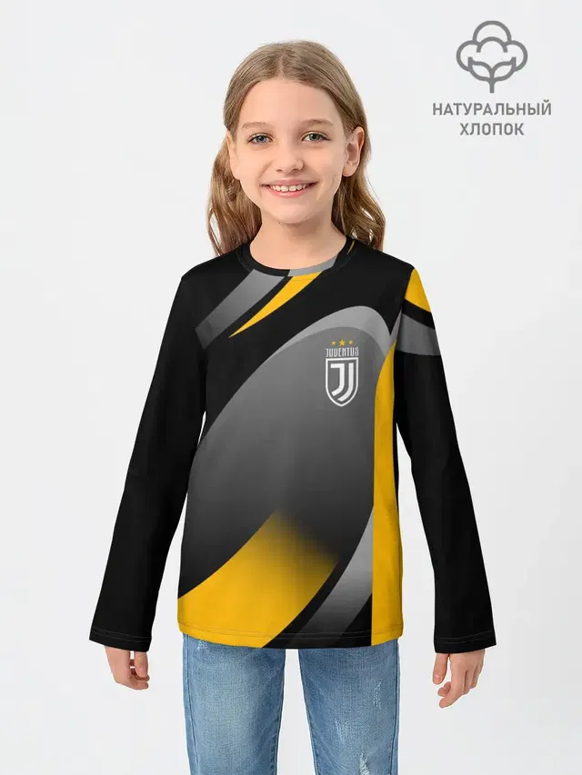Детский лонгслив с принтом «Ювентус — Juventus Uniform»