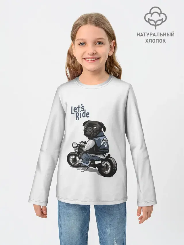 Pug Rider | Байкер Мопс