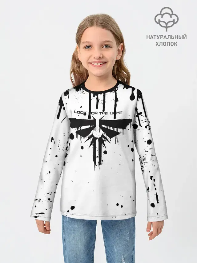Детский лонгслив с принтом «Grunge style»