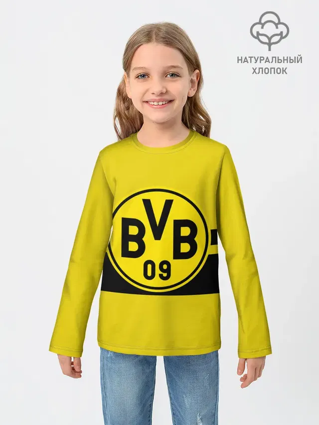 Детский лонгслив с принтом «Borussia Dortmund»