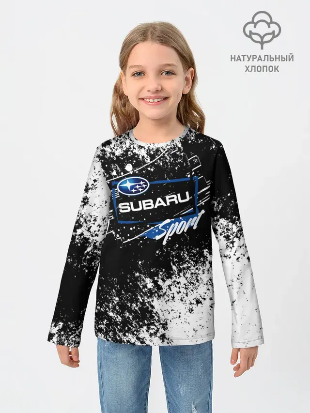 Детский лонгслив с принтом «Sport — SUBARU SPORT»