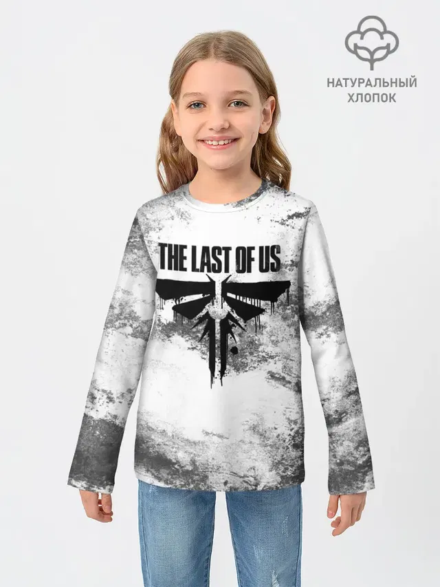 Детский лонгслив с принтом «Distressed background»