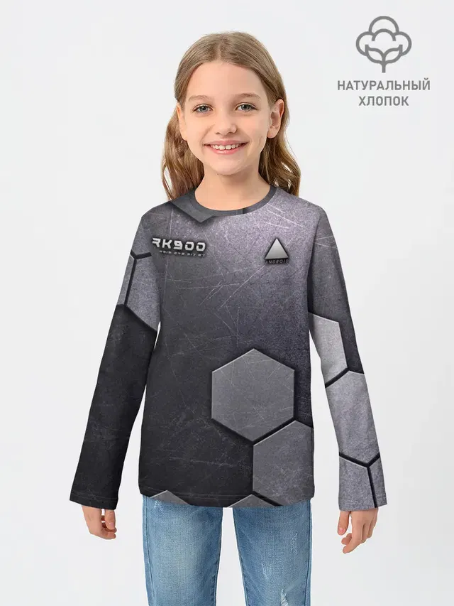 Детский лонгслив с принтом «Android RK900»