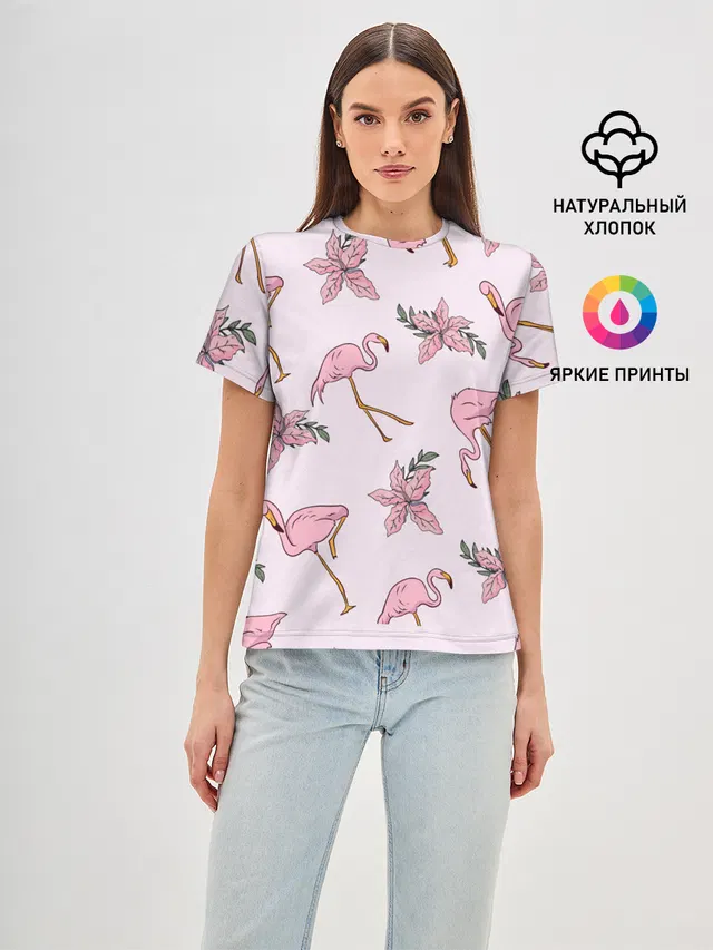 Розовый фламинго