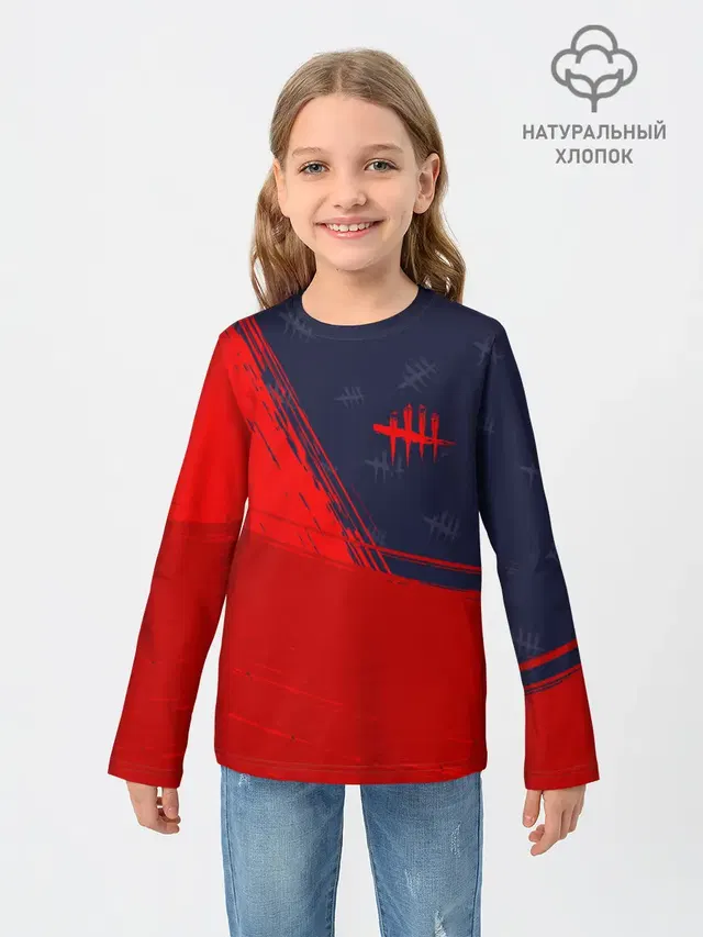 Детский лонгслив с принтом «Tally mark»