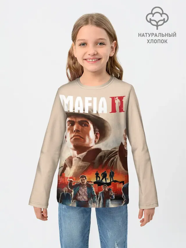 Детский лонгслив с принтом «Mafia — Mafia II»