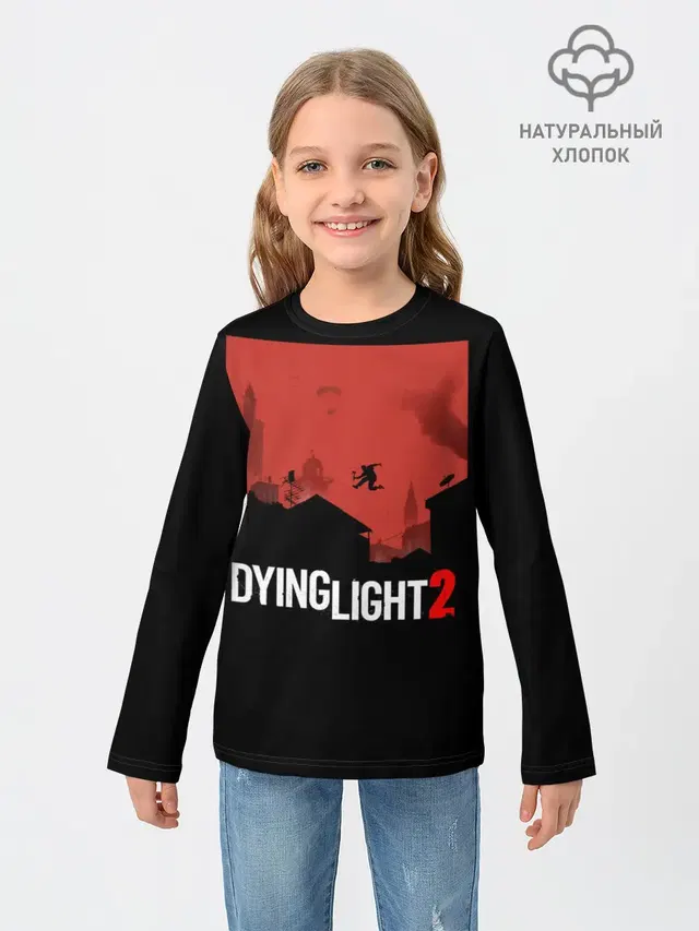 Детский лонгслив с принтом «Dying Light — Dying Light 2»