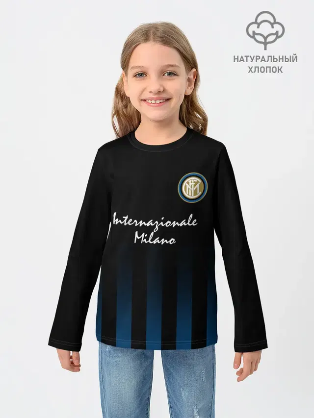 Детский лонгслив с принтом «Internazionale Milano»