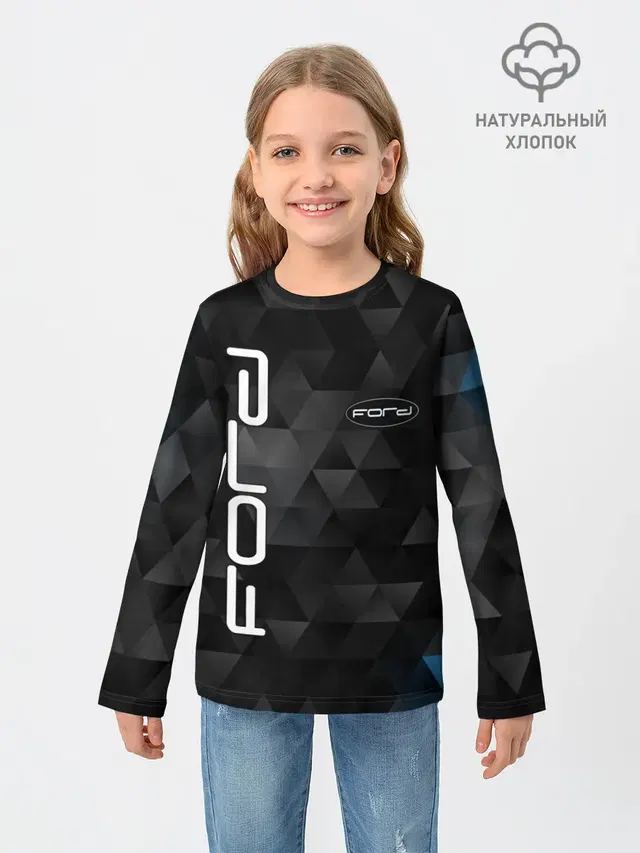 Детский лонгслив с принтом «geometric pattern»