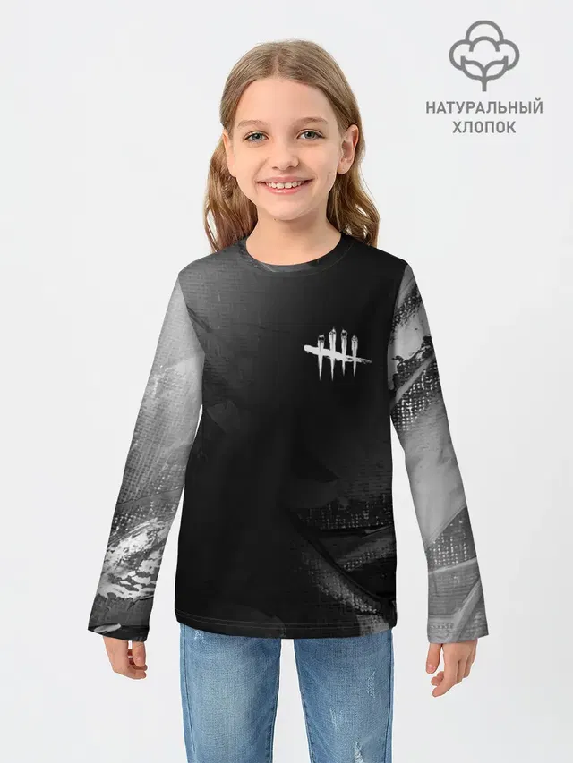 Детский лонгслив с принтом «tally marks»
