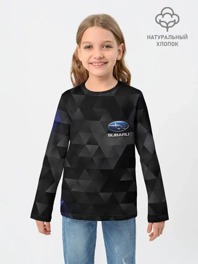 Детский лонгслив с принтом «Geometric pattern»
