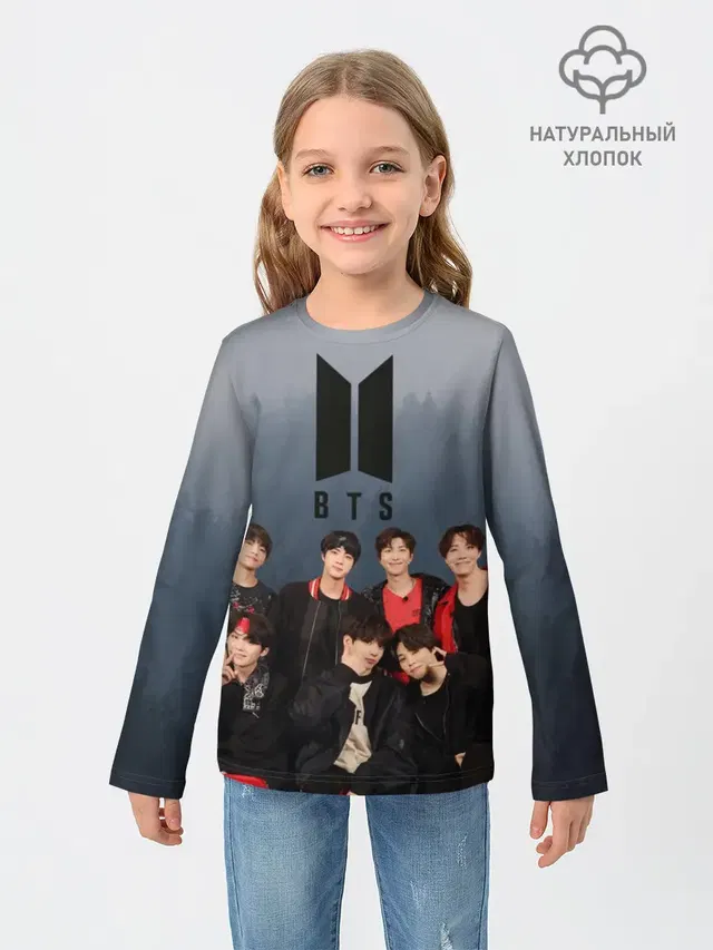 Детский лонгслив с принтом «BTS — BTS Forest»