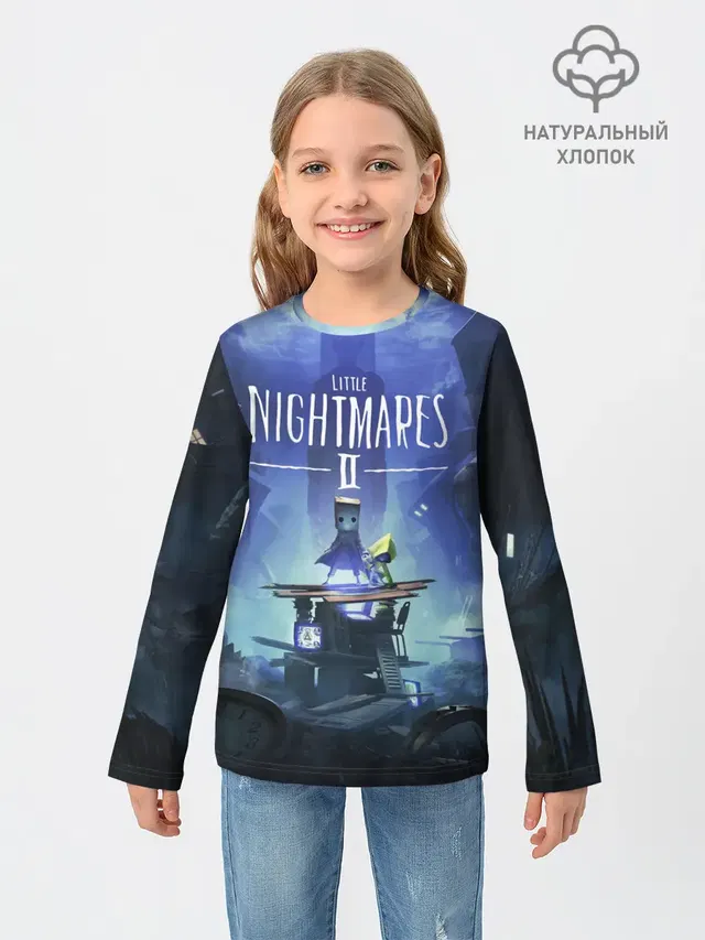 Детский лонгслив с принтом «Little Nightmares — Little Nightmares 2»