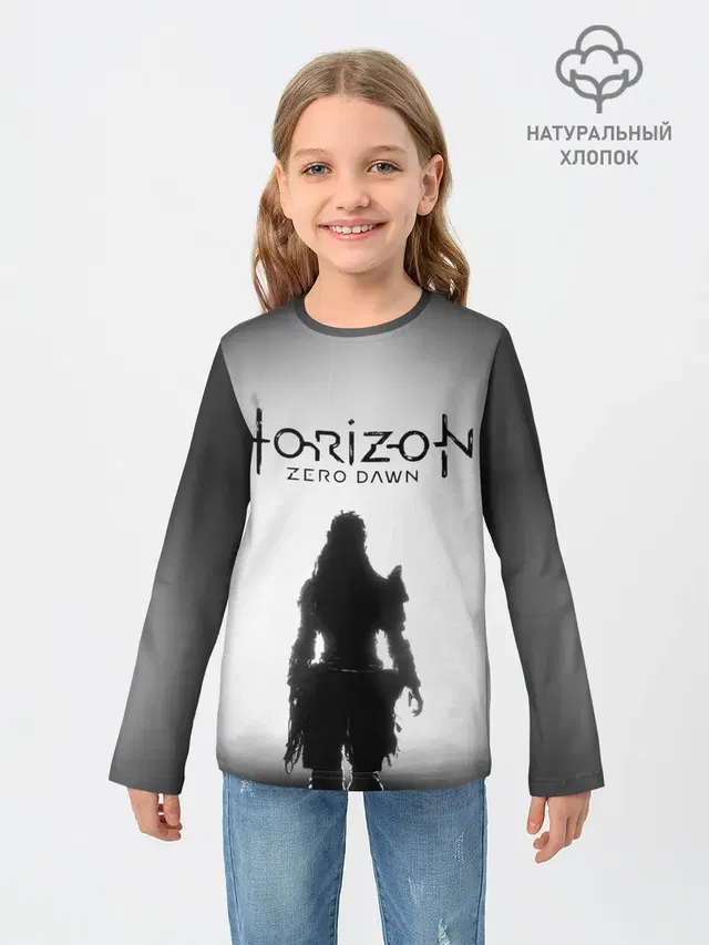 Детский лонгслив с принтом «Horizon Zero Dawn»