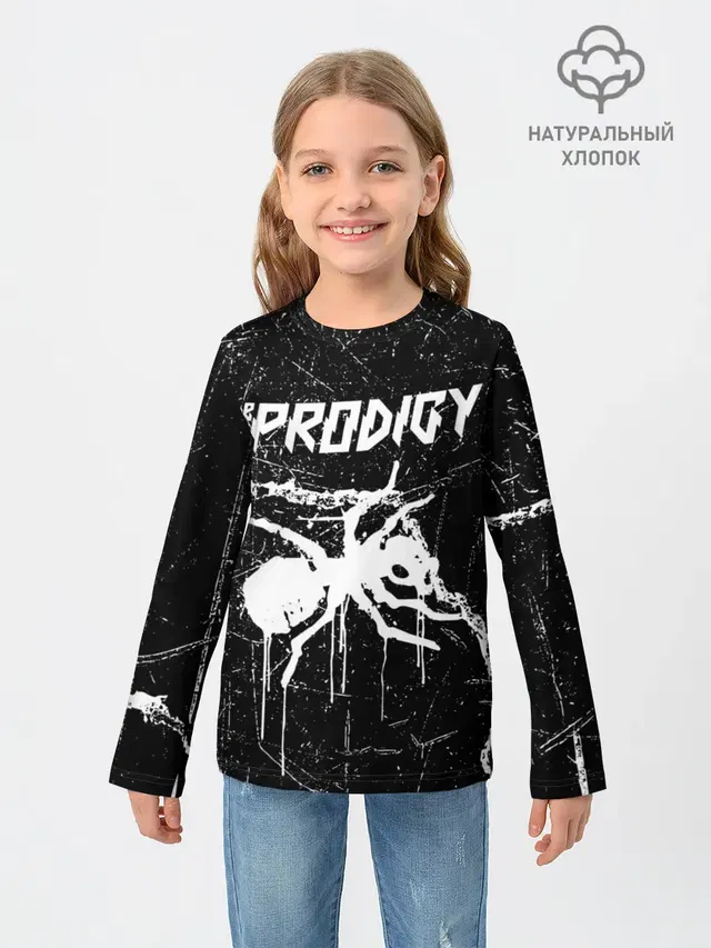 Детский лонгслив с принтом «Prodigy — THE PRODIGY.»