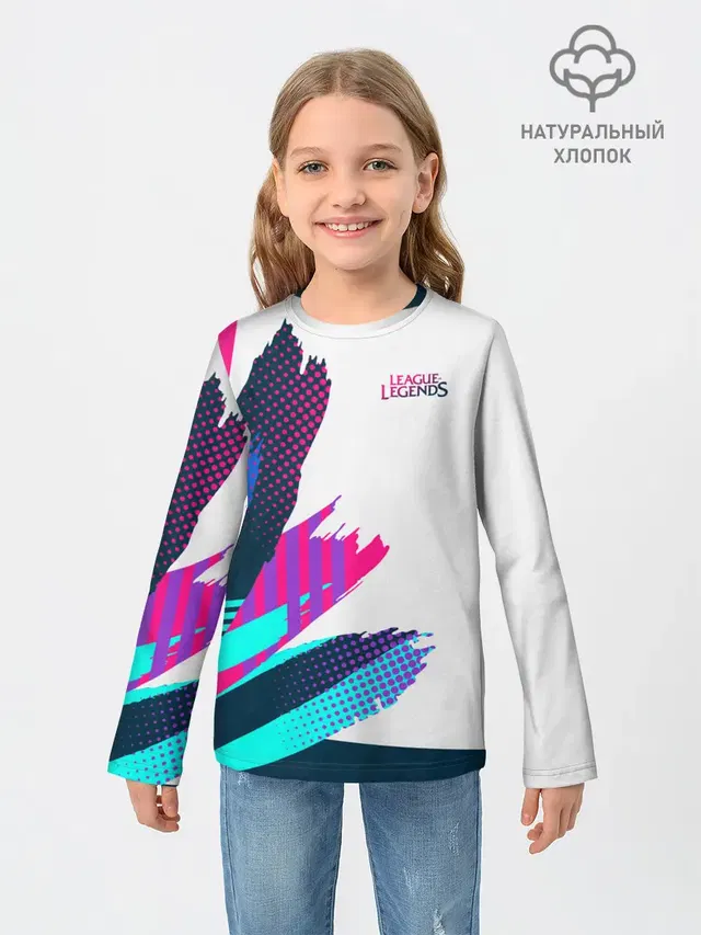 Детский лонгслив с принтом «Abstract graphic»