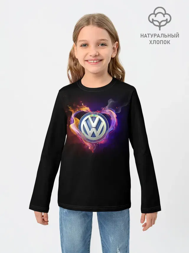 Детский лонгслив с принтом «Volkswagen»
