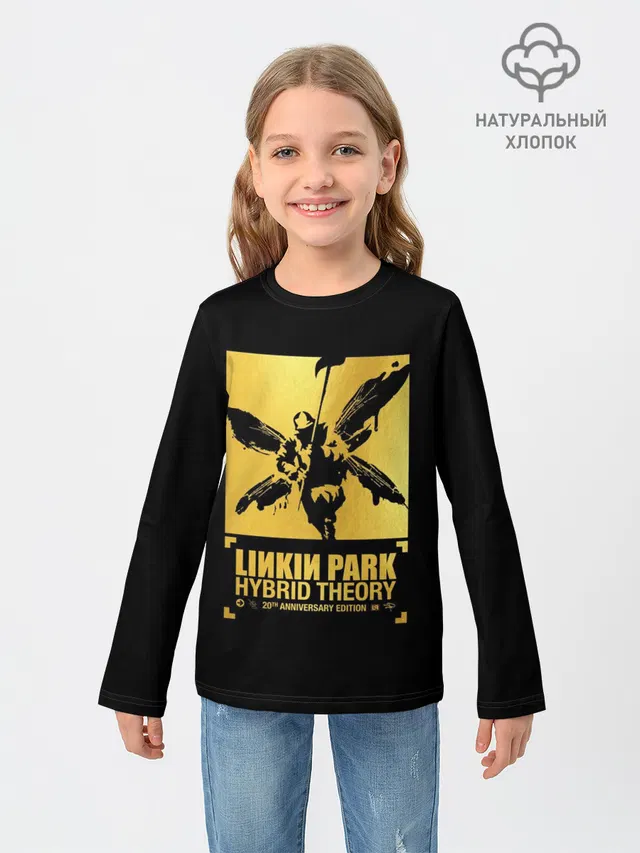 Детский лонгслив с принтом «Hybrid Theory 20th Anniversary»