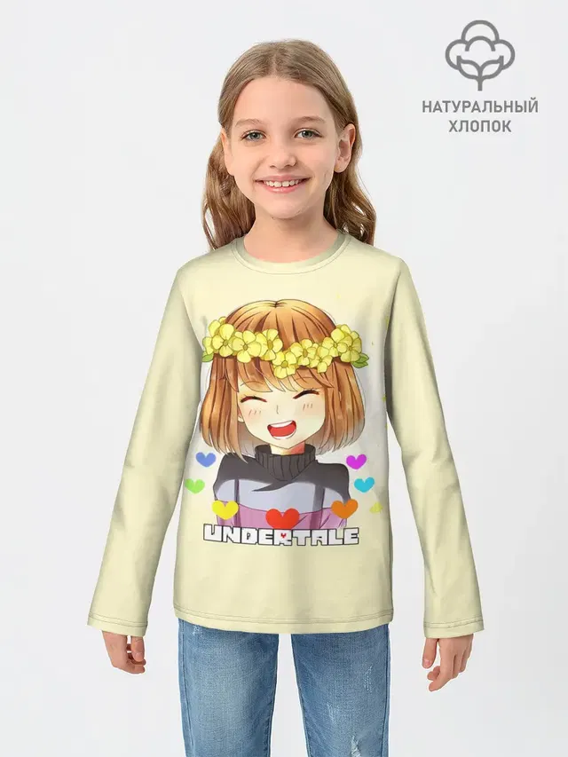 Детский лонгслив с принтом «Anime style»