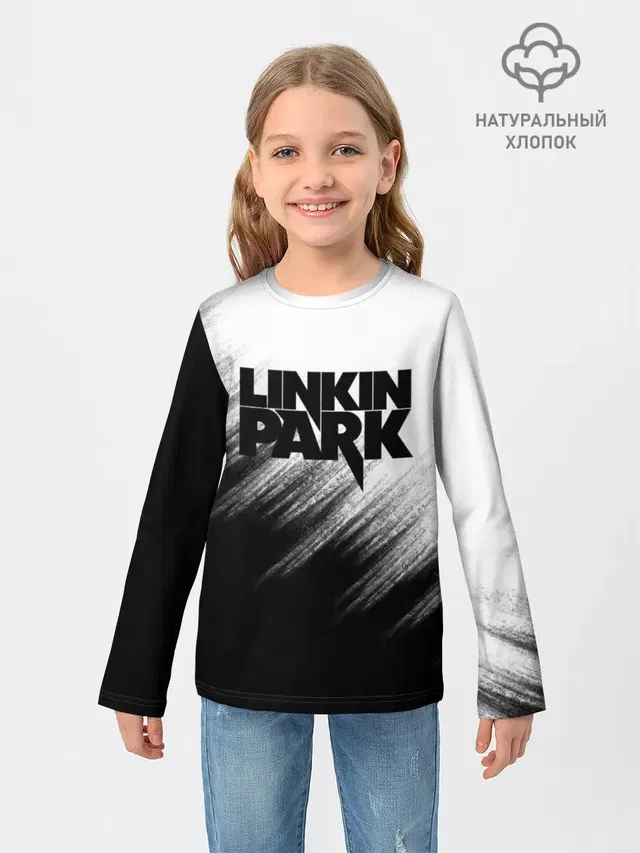 Детский лонгслив с принтом «Linkin Park»