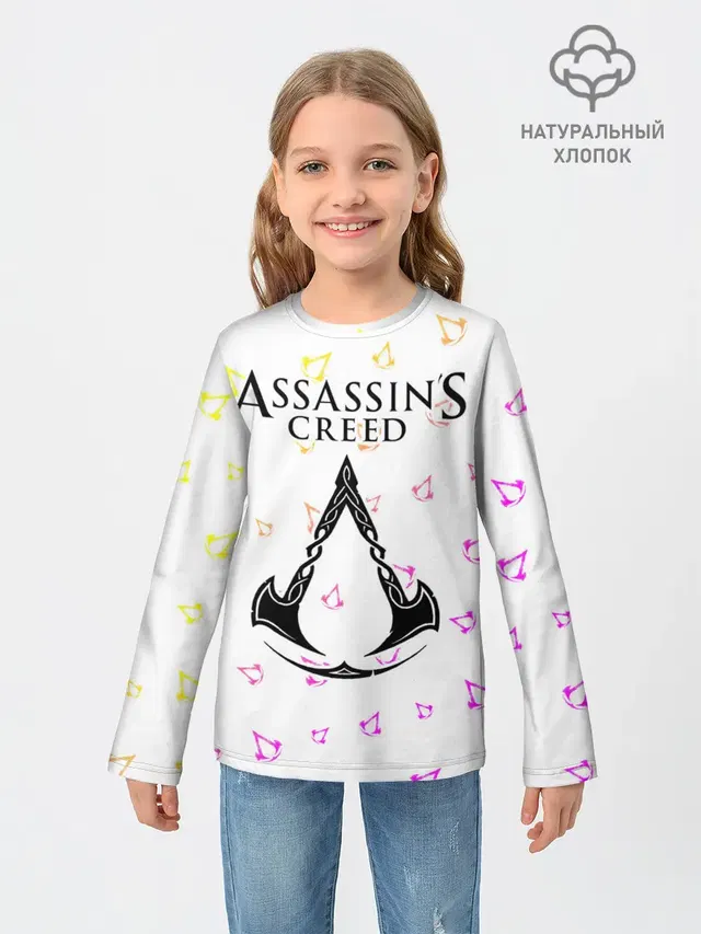 Детский лонгслив с принтом «ASSASSINS CREED — ASSASSIN’S CREED VALHALLA»