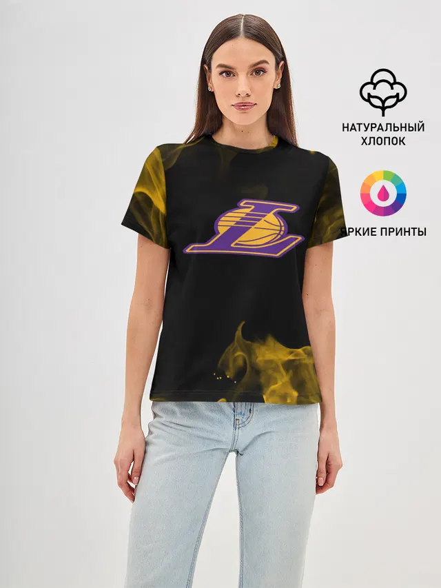 Женская базовая футболка с принтом «Лейкерс — Kobe Bryant»