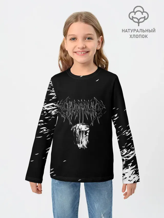 Детский лонгслив с принтом «GHOSTEMANE»