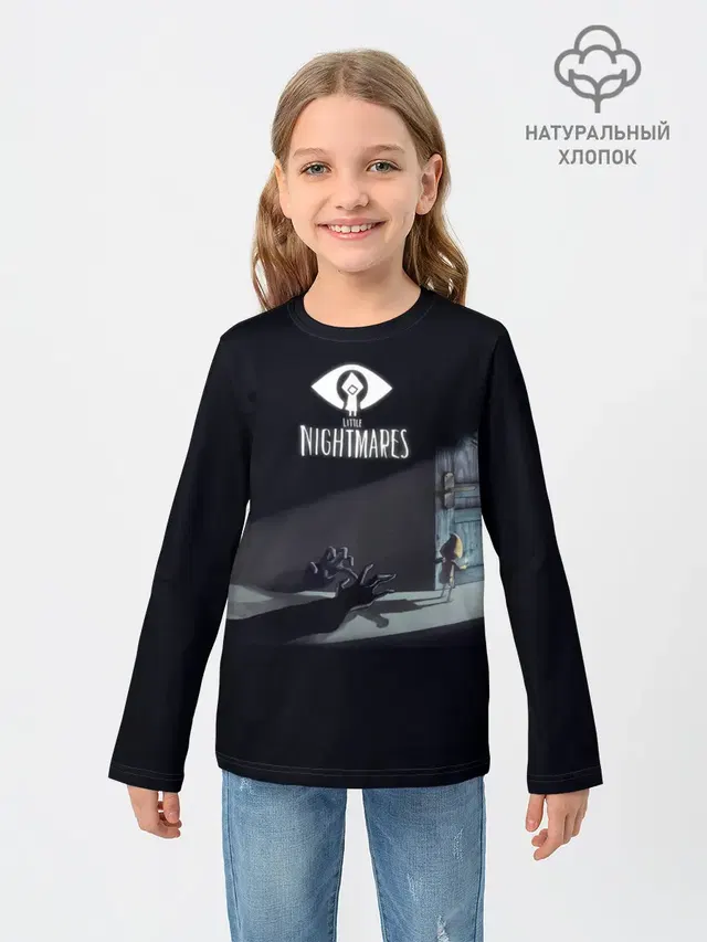 Детский лонгслив с принтом «Little Nightmares Руки»