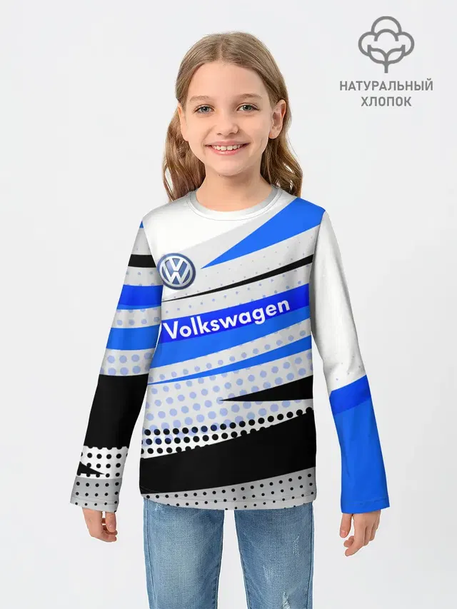 Детский лонгслив с принтом «Volkswagen»