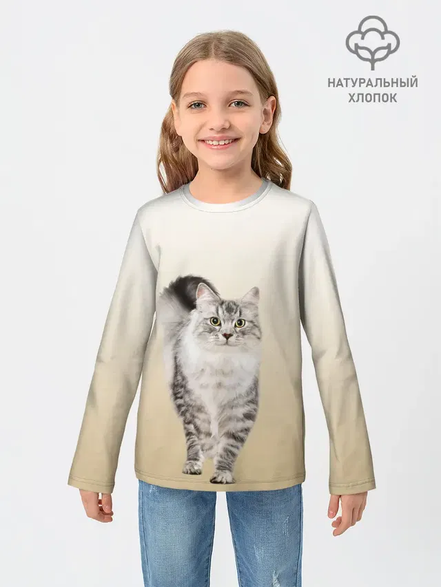 Пушистый котик реалистичный
