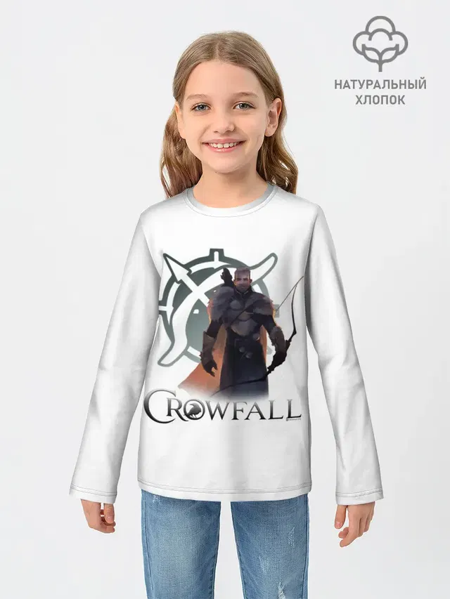 Детский лонгслив с принтом «Crowfall — Ranger»