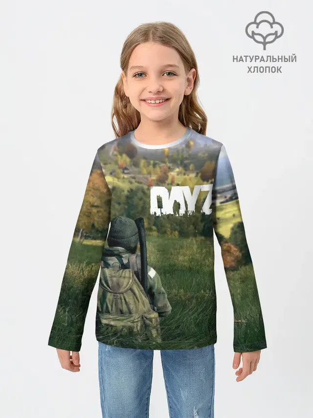 Детский лонгслив с принтом «DayZ»