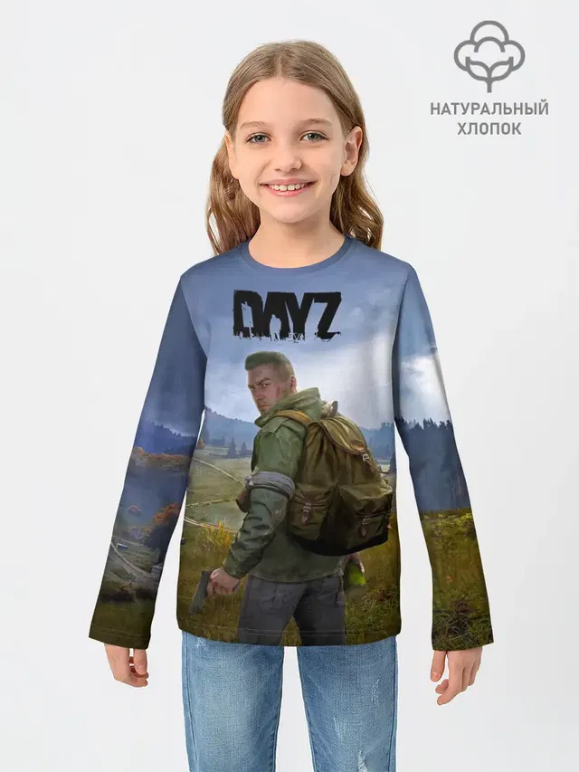 Детский лонгслив с принтом «DayZ — ДэйЗи»