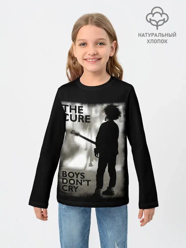 Детский лонгслив с принтом «The Cure»