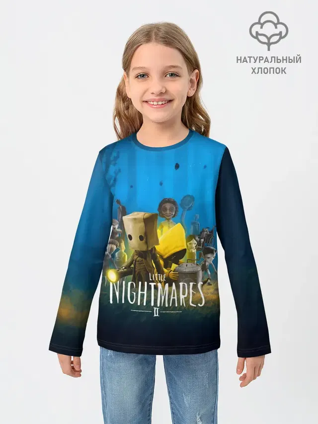 Детский лонгслив с принтом «Little Nightmares — LITTLE NIGHTMARES 2»