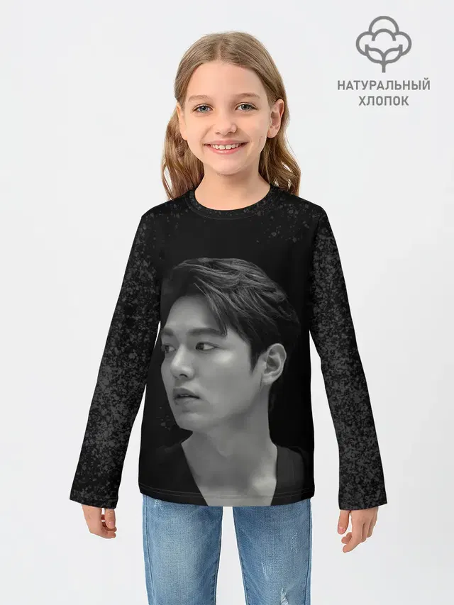 Детский лонгслив с принтом «Дорамы — Ли Мин Хо — Lee Min Ho»