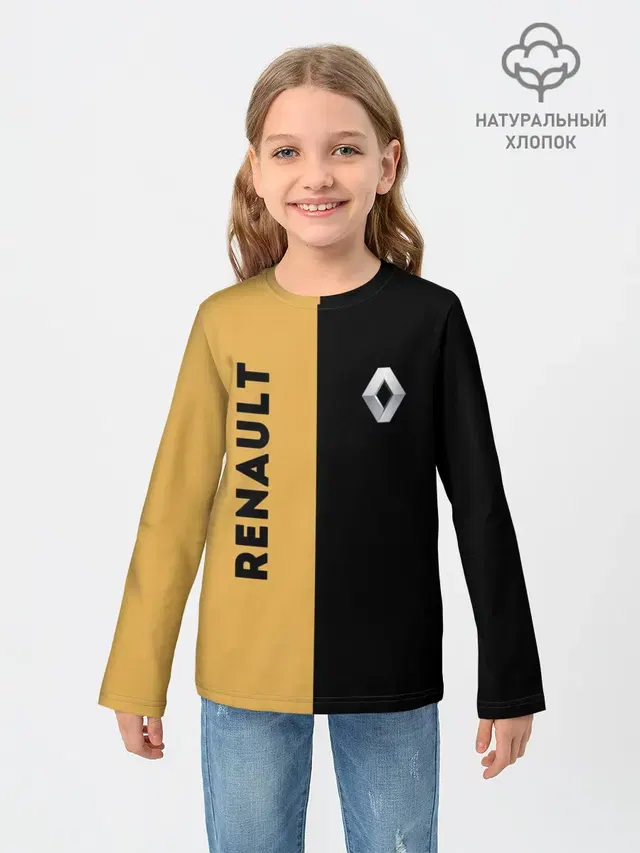 Детский лонгслив с принтом «Renault — Passion for life»