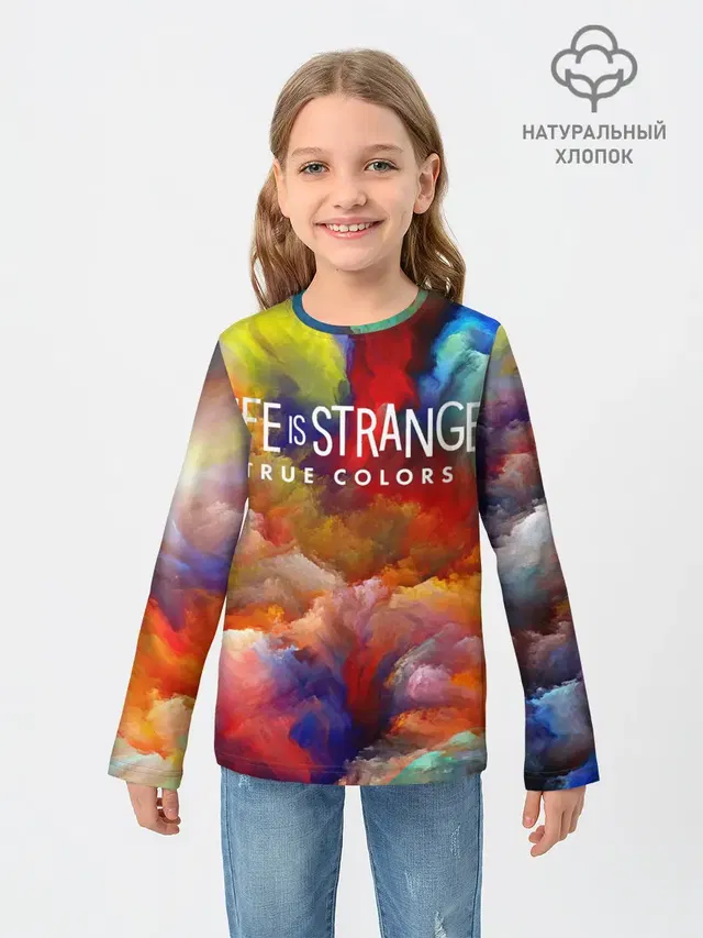 Детский лонгслив с принтом «LiS True Colors — Life is Strange True Colors»