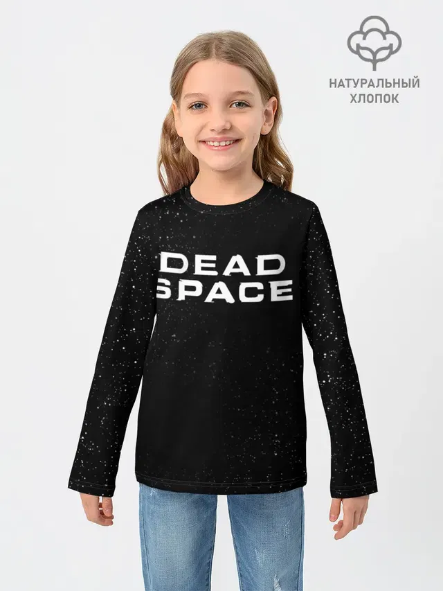Детский лонгслив с принтом «Dead Space — МЁРТВЫЙ КОСМОС»
