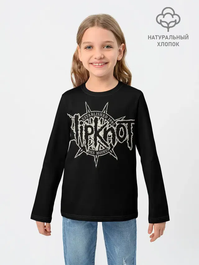 Детский лонгслив с принтом «Slipknot — Slipknot 1995»