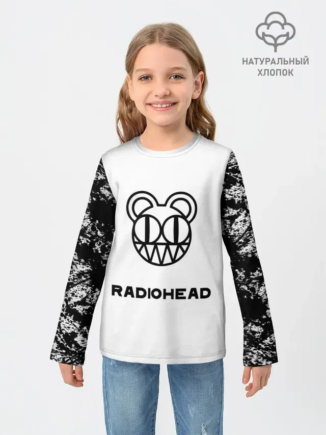 Детский лонгслив с принтом «Radiohead»