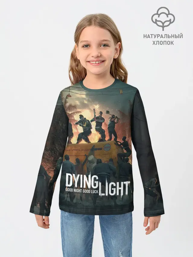Детский лонгслив с принтом «Dying Light»