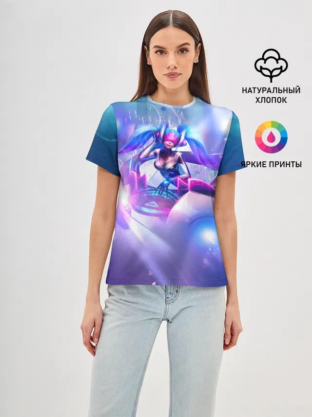 Женская базовая футболка с принтом «DJ Sona»