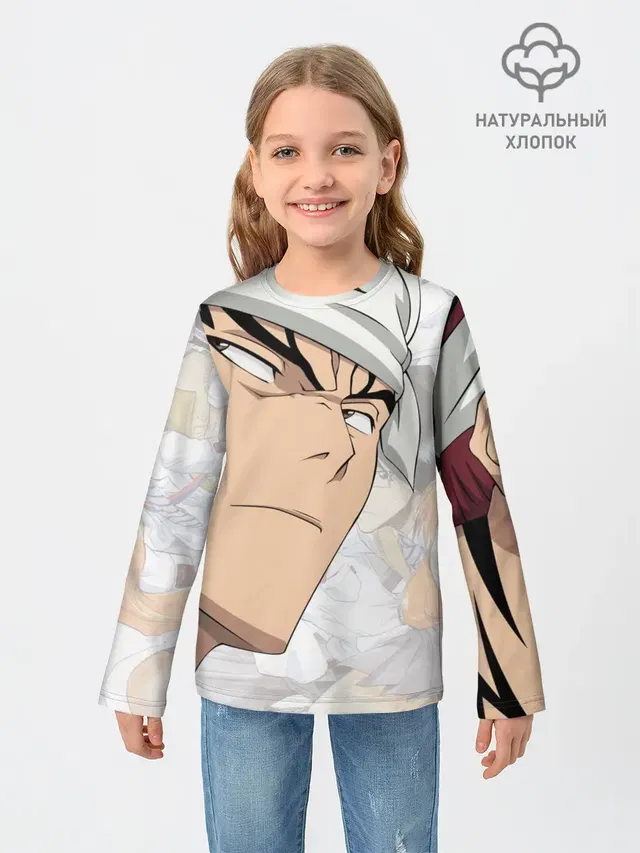 Детский лонгслив с принтом «Bleach Anime Abarai Renji»