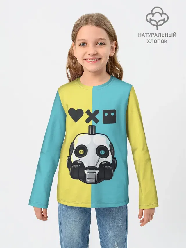 Детский лонгслив с принтом «Xbot 4000»