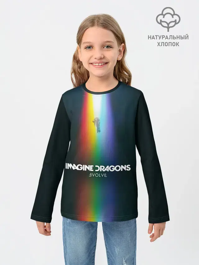 Детский лонгслив с принтом «Imagine Dragons: Evolve»