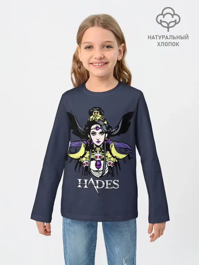Детский лонгслив с принтом «Hades»