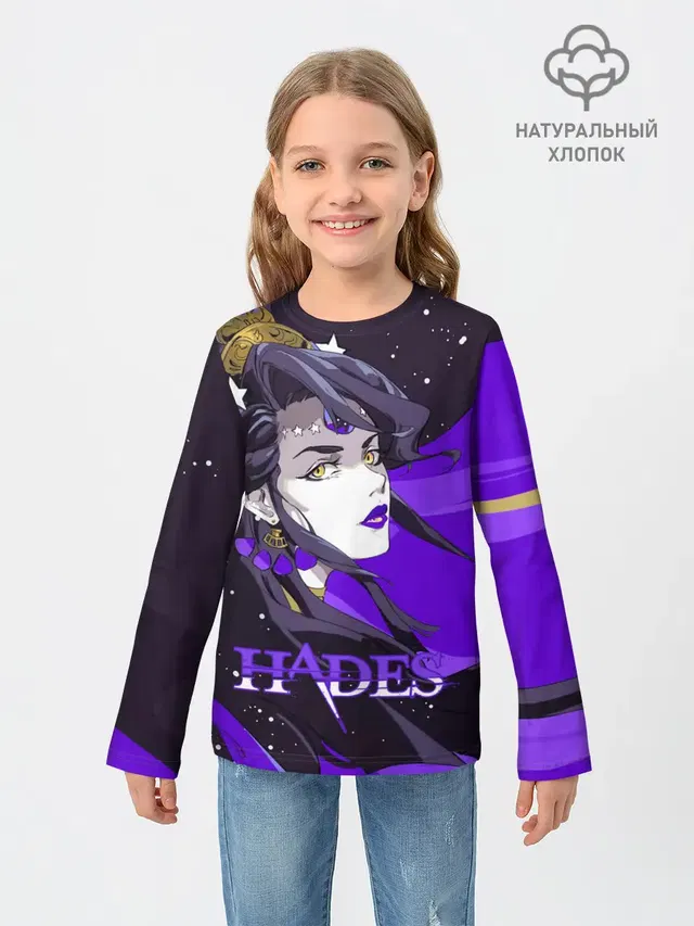 Детский лонгслив с принтом «Hades Nyx»