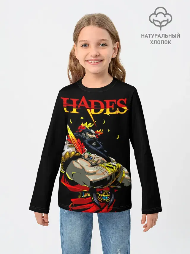 Детский лонгслив с принтом «Hades (character)»